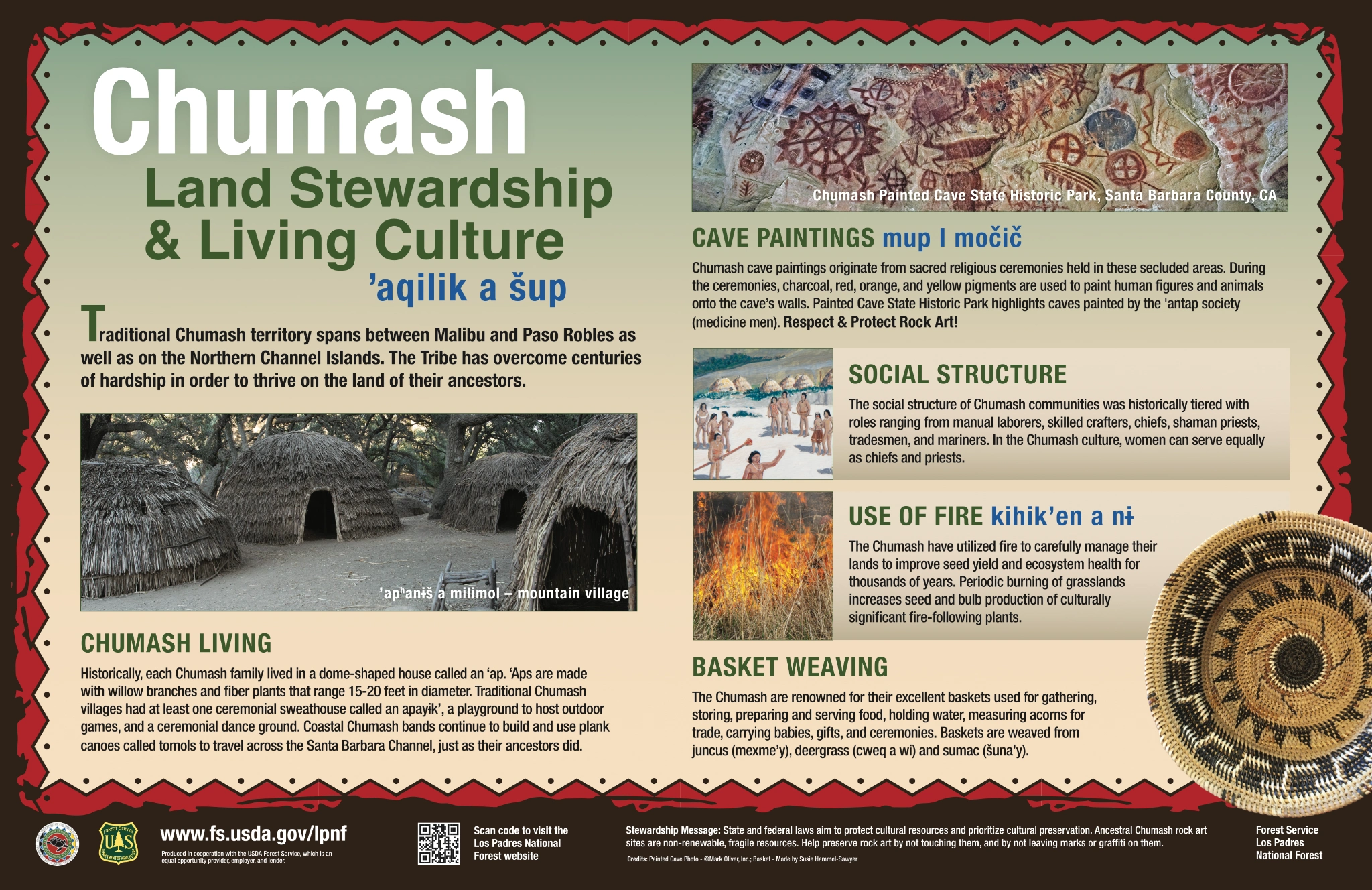 Original interpretive artwork: Chumash — Land Stewardship & Living Culture